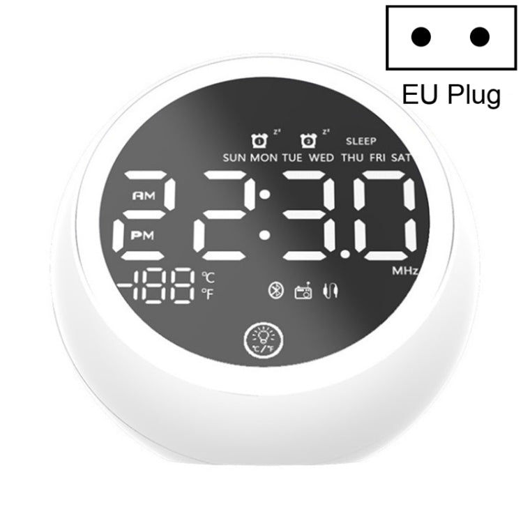 X10 Multifunktionaler Bluetooth-Lautsprecher LED-Nachtlicht-Wecker Bluetooth-Lautsprecher, unterstützt TF-Karte & AUX & FM-Radio, US-Stecker, EU-Stecker, UK-Stecker