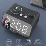 M9 Kabelloser Bluetooth-Lautsprecher Multifunktionaler Desktop-Wecker Unterstützt TF-Karte & U-Disk & AUX, US-Stecker, EU-Stecker, UK-Stecker