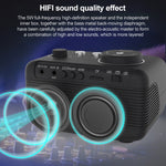 M9 Kabelloser Bluetooth-Lautsprecher Multifunktionaler Desktop-Wecker Unterstützt TF-Karte & U-Disk & AUX, US-Stecker, EU-Stecker, UK-Stecker