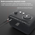 M9 Kabelloser Bluetooth-Lautsprecher Multifunktionaler Desktop-Wecker Unterstützt TF-Karte & U-Disk & AUX, US-Stecker, EU-Stecker, UK-Stecker