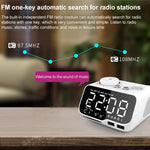 M9 Kabelloser Bluetooth-Lautsprecher Multifunktionaler Desktop-Wecker Unterstützt TF-Karte & U-Disk & AUX, US-Stecker, EU-Stecker, UK-Stecker