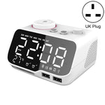 M9 Kabelloser Bluetooth-Lautsprecher Multifunktionaler Desktop-Wecker Unterstützt TF-Karte & U-Disk & AUX, US-Stecker, EU-Stecker, UK-Stecker