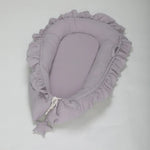 Spitzen-Baumwoll-Baby-Uterus-Bionik-Bett Tragbare Neugeborenen-Bettmatte, Rosa, Beige, Grau, Blaugrün