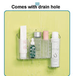 Magic Sticker Aufbewahrungsbox aus Kunststoff für Toilettenartikel und Make-up, transparente kreative Ordnungsbox für Zuhause, Spezifikation: flacher Stil