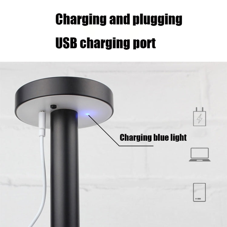 BC965 Studenten Augenschutz USB Wasserdichte LED Tischlampe Nachttisch Bar Tischlampe, Schwarz, Weiß, Weiß Lagerung, Gelb Marmor Muster, Tinten Marmor Muster