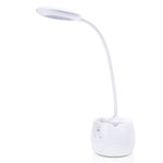 Deli 4326 Drei-Stufen Einstellbare Ring USB-Lade Tischlampe mit Stifthalter