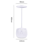 Deli 4326 Drei-Stufen Einstellbare Ring USB-Lade Tischlampe mit Stifthalter