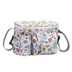 Multifunktionale Baby Kinderwagen Hängetasche Baby Zubehör Aufbewahrungstasche, Kleines Weißes Pferd, Blumenpilz, Schaukelbär, Gelbes Alpaka, Schwarzer Schwan