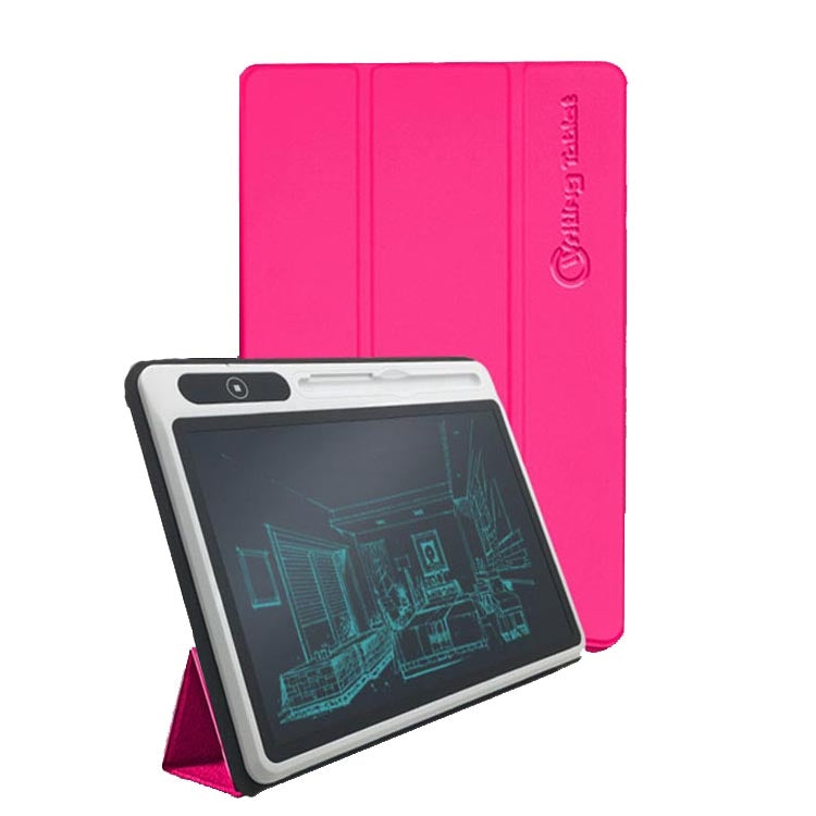 10,1 Zoll LCD Handschriftentafel Lichtenergie Elektronische Zeichentafel Handgemalte Tafel Smart Kleine Tafel Schreibtafel, Schwarz (Mit Lederetui), Rosérot (Mit Lederetui)