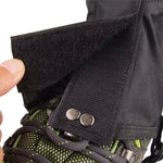 LUCKSTONE Bergsport Wanderungen Abriebfeste Wasserdichte Gamaschen Leichte Atmungsaktive Schlammige Straße Schmutzschutz Fußgamaschen, Fußgamaschen M (Schwarz)