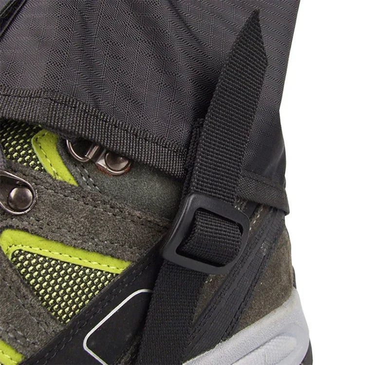LUCKSTONE Bergsport Wanderungen Abriebfeste Wasserdichte Gamaschen Leichte Atmungsaktive Schlammige Straße Schmutzschutz Fußgamaschen, Fußgamaschen M (Schwarz)
