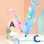 3D-Druckstift, dreidimensionaler Mal-Graffiti-Pinsel, Delfinrosa