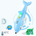 3D-Druckstift, dreidimensionaler Mal-Graffiti-Pinsel, Delfinrosa