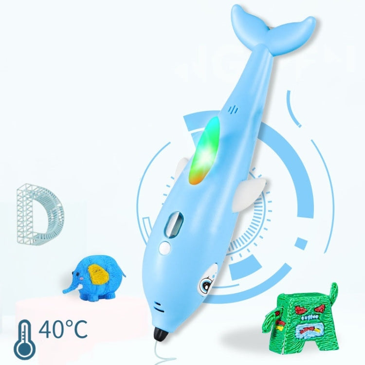 3D-Druckstift, dreidimensionaler Mal-Graffiti-Pinsel, Delfinrosa