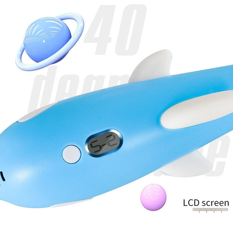 3D-Druckstift, dreidimensionaler Mal-Graffiti-Pinsel, Delfinrosa