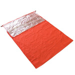 Outdoor-Wander-Camping-Wärmereflektierende Thermoisolations-Schlafsack-Notfalldecke, Doppelhülle 200 cm x 145 cm, Mumie 210 cm x 83 cm, Einzelhülle 200 x 72 cm (Silbergrau)