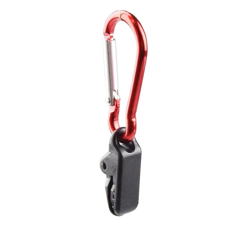 20 STÜCK Campingzelt Winddichter Befestigungsclip Outdoor Grill Vordach Plane Fixierter Zugpunkt-Clip