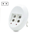 9V Li-Ion Wiederaufladbare Batterie 6F22 9V Lithium Batterien Ladegerät, US-Stecker, EU-Stecker