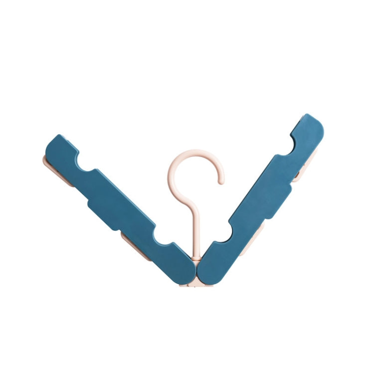 Reise-faltbarer, tragbarer Kleiderbügel, rutschfester und winddichter Kleiderbügel für den Haushalt, Dunkelblau, Pink, Cremeweiß, Hellgrün