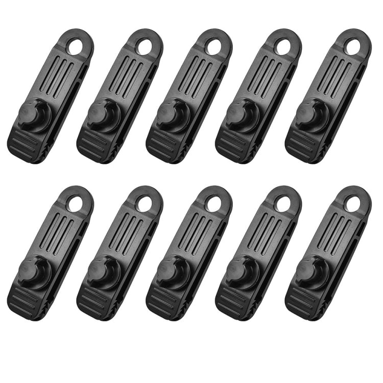 10 Stück/Set Outdoor-Camping-Vordach, winddichter Clip, Zelt, zusätzlicher Zugpunkt, Kunststoffclip, regenfeste Planenbefestigung, B-Clip, B-Clip + Springball