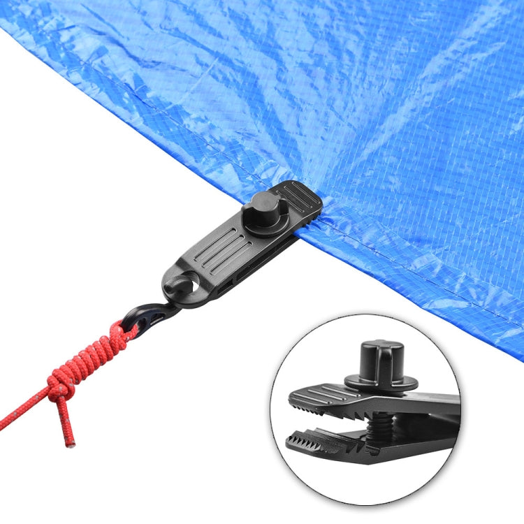 10 Stück/Set Outdoor-Camping-Vordach, winddichter Clip, Zelt, zusätzlicher Zugpunkt, Kunststoffclip, regenfeste Planenbefestigung, B-Clip, B-Clip + Springball