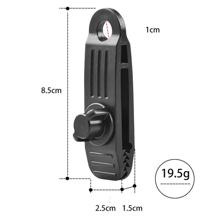 10 Stück/Set Outdoor-Camping-Vordach, winddichter Clip, Zelt, zusätzlicher Zugpunkt, Kunststoffclip, regenfeste Planenbefestigung, B-Clip, B-Clip + Springball