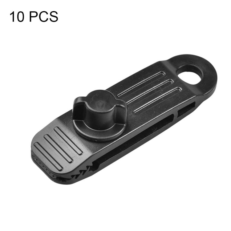 10 Stück/Set Outdoor-Camping-Vordach, winddichter Clip, Zelt, zusätzlicher Zugpunkt, Kunststoffclip, regenfeste Planenbefestigung, B-Clip, B-Clip + Springball