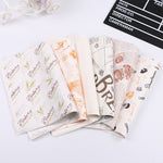 100 Blatt/Packung Kuchen-Pergamentpapier Backverpackung Tellerpapier Hamburgerpapier, Farbe: Klassische Zeitung, Klassische Zeitung, Farbgebäck, Oranger Turm, Weiß Englisch, Kaffee Englisch, Weizen Englisch, Reinweiß, Dickes Kraftpapier, Grauer Turm