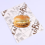 100 Blatt/Packung Kuchen-Pergamentpapier Backverpackung Tellerpapier Hamburgerpapier, Farbe: Klassische Zeitung, Klassische Zeitung, Farbgebäck, Oranger Turm, Weiß Englisch, Kaffee Englisch, Weizen Englisch, Reinweiß, Dickes Kraftpapier, Grauer Turm