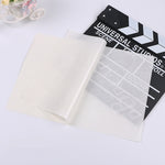 100 Blatt/Packung Kuchen-Pergamentpapier Backverpackung Tellerpapier Hamburgerpapier, Farbe: Klassische Zeitung, Klassische Zeitung, Farbgebäck, Oranger Turm, Weiß Englisch, Kaffee Englisch, Weizen Englisch, Reinweiß, Dickes Kraftpapier, Grauer Turm