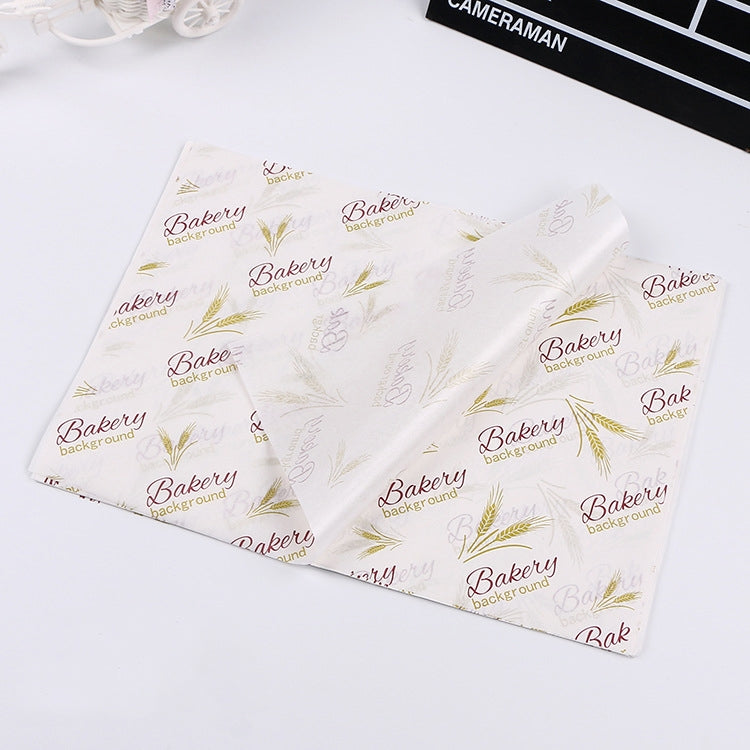 100 Blatt/Packung Kuchen-Pergamentpapier Backverpackung Tellerpapier Hamburgerpapier, Farbe: Klassische Zeitung, Klassische Zeitung, Farbgebäck, Oranger Turm, Weiß Englisch, Kaffee Englisch, Weizen Englisch, Reinweiß, Dickes Kraftpapier, Grauer Turm