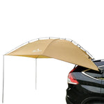 LADUTA Outdoor-Selbstfahrertour Barbecue Camping Auto-Seitenmarkise Auto-Heckverlängerungszelt Zubehör, Grau Blau, Silber beschichtet