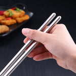 1 Paar verlängerte Essstäbchen, Edelstahl, rutschfest, verbrühungssicher, lange Essstäbchen, Nudel-Essstäbchen, Hot Pot Essstäbchen, 36cm
