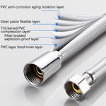 Brauseschlauch Warmwasserbereiter Regendusche Badezimmer Edelstahldusche PVC-Düsenschlauch, 1,5m Silber, 2m Silber, 1,5m Golden, 2m Golden
