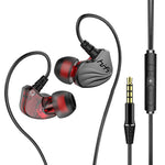 In-Ear Ohrhörer Bass Handy Spiel Sport Kabelgebundenes Headset, Schwarz, Silber