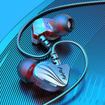 In-Ear Ohrhörer Bass Handy Spiel Sport Kabelgebundenes Headset, Schwarz, Silber
