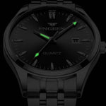 FNGEEN 2111 Herren Simple Leuchtende Kalender Quarz Uhr