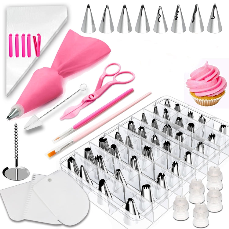 83-in-1 Tortendekorations-Set, Backzubehör, Spritztüllen und Gebäckfärbeutensilien, 83 Teile/Set