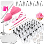 83-in-1 Tortendekorations-Set, Backzubehör, Spritztüllen und Gebäckfärbeutensilien, 83 Teile/Set