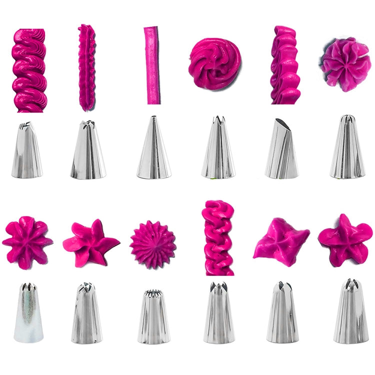 83-in-1 Tortendekorations-Set, Backzubehör, Spritztüllen und Gebäckfärbeutensilien, 83 Teile/Set