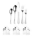 20-teiliges Edelstahlbesteck Steakbesteck Set, Echtfarbe, Gold, Roségold, Bunt, Schwarz