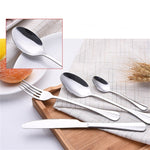 20-teiliges Edelstahlbesteck Steakbesteck Set, Echtfarbe, Gold, Roségold, Bunt, Schwarz