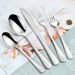 20-teiliges Edelstahlbesteck Steakbesteck Set, Echtfarbe, Gold, Roségold, Bunt, Schwarz