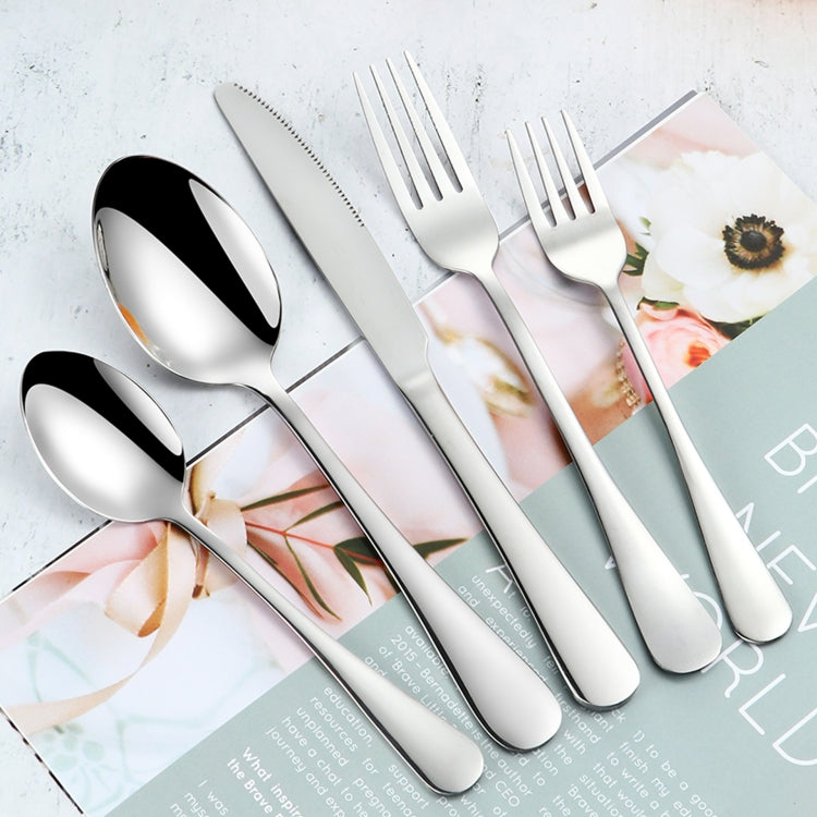 20-teiliges Edelstahlbesteck Steakbesteck Set, Echtfarbe, Gold, Roségold, Bunt, Schwarz
