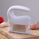 Edelstahl Tenderizer Fleischklopfer, 48-Nadeln Fleischzartmacher für den Haushalt, 16,5x14,5cm