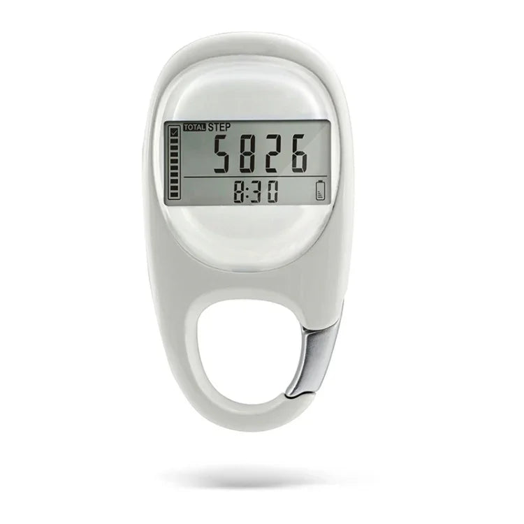 Karabiner-Schlüsselanhänger 3D-Schrittzähler, Karabiner