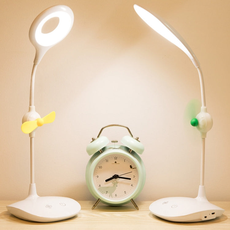 WS-8010 LED Ventilator Schreibtischlampe Nachttisch USB Klappbare Schreibtischlampe, Wassertropfen, Ring, Stifthalter Weißer Ventilatorflügel, Stifthalter Gelber Ventilatorflügel, Stifthalter Blauer Ventilatorflügel, Stifthalter Grüner Ventilatorflügel
