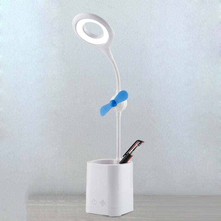 WS-8010 LED Ventilator Schreibtischlampe Nachttisch USB Klappbare Schreibtischlampe, Wassertropfen, Ring, Stifthalter Weißer Ventilatorflügel, Stifthalter Gelber Ventilatorflügel, Stifthalter Blauer Ventilatorflügel, Stifthalter Grüner Ventilatorflügel
