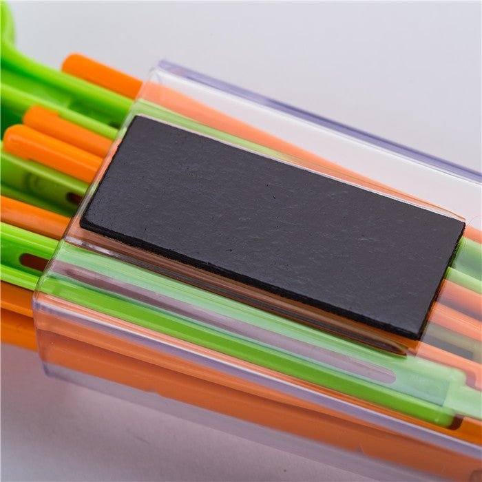 5er-Set Karotten-Verschlussclips für Lebensmittelbeutel mit Magnetbox, Karotten-Verschlussclip