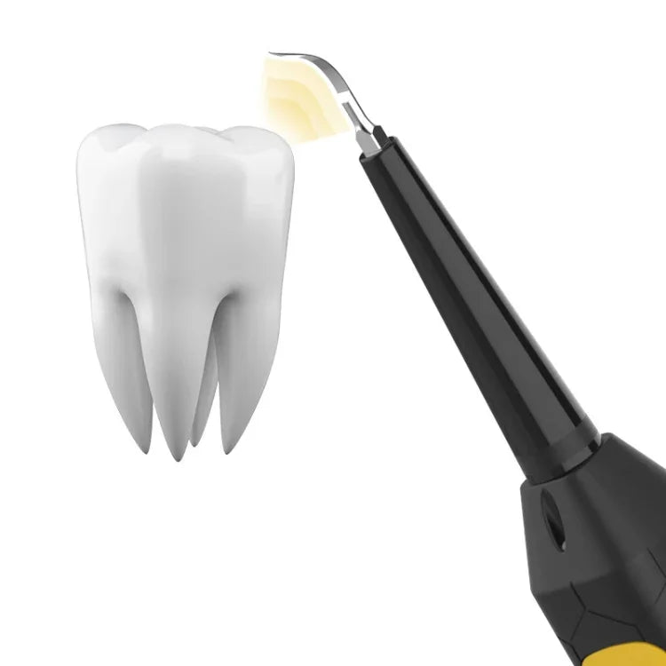 JYQ-023 Mundpflegewerkzeug, elektrisches Dentalgerät für den Haushalt zur Entfernung von gelben Zähnen und Tabakflecken, Schwarz, Schwarz + Zahnreinigungskopf